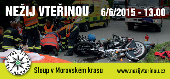 Nežij vteřinou 2015 opět ve Sloupu v Moravském krasu