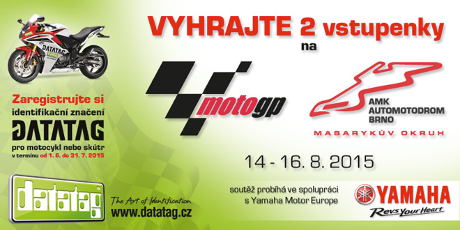 Soutěž s Datatag o vstupenky na MotoGP v Brně