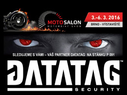 Datatag vystavuje na Motosalonu v Brně